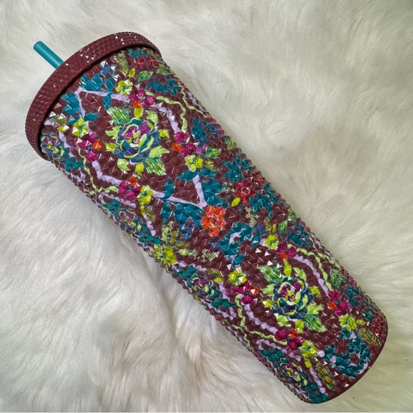 ⭐️ Starbucks Floral Mosaic Studded 24oz Tumbler (Fall 2025 Release) ⭐️ - Picture 4 of 6